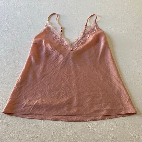 Victoria’s Secret Pink Satin Lace Slip Nightgown XS | Blush Cami Dress - Picture 1 of 7